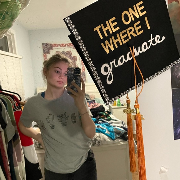 Grey graphic cactus tee - Picture 2 of 3